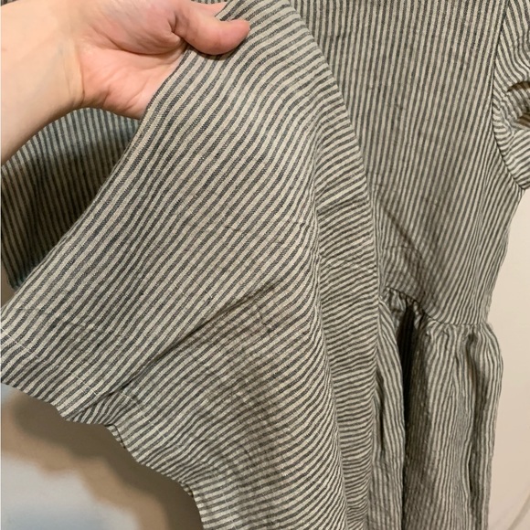 notPERFECTLINEN NPL Natural Stripes Linen Mama Dress! Size M - Picture 4 of 7